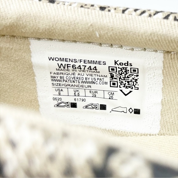 Keds Snake Print Slip-On Sneakers 8 neutral natural reptile Dream Foam shoes - Picture 9 of 11